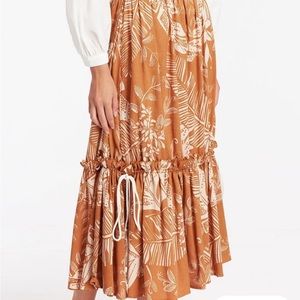 SeeByChloe burnt orange maxi skirt medium